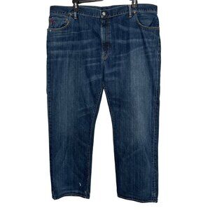 Polo Ralph Lauren Mens Classic Fit Straight Leg Blue Denim Jeans Size 46x32
